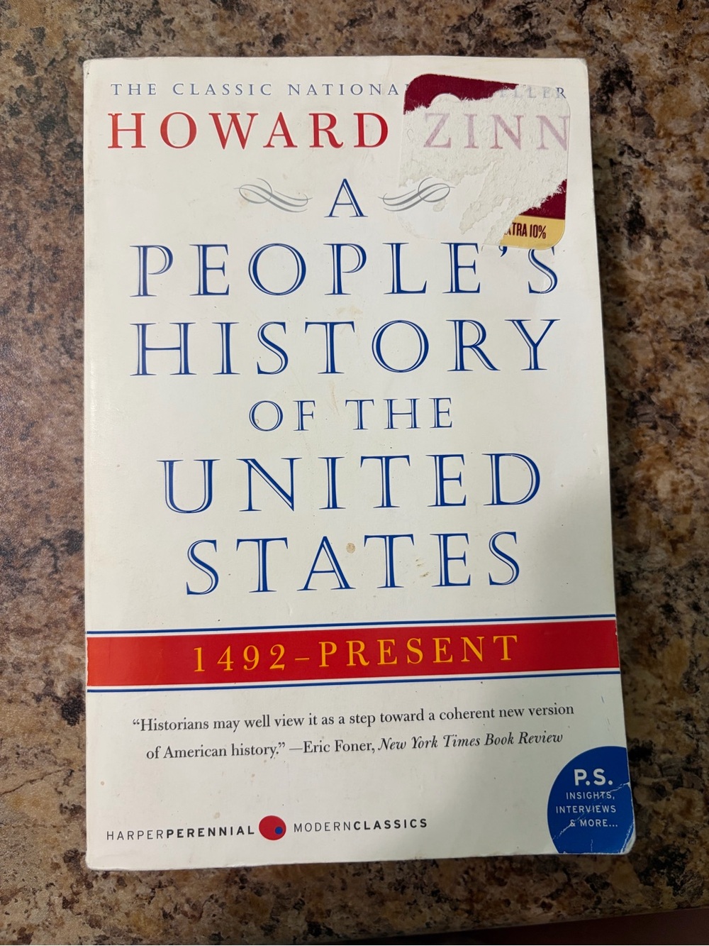 “A People’s History of the United States” Paperback Book by Howard Zinn